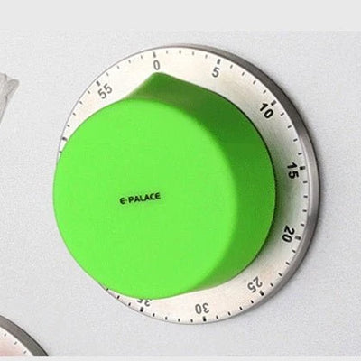 Kitchen Stainless Steel Mechanical Timer Alarm Clock Reminder